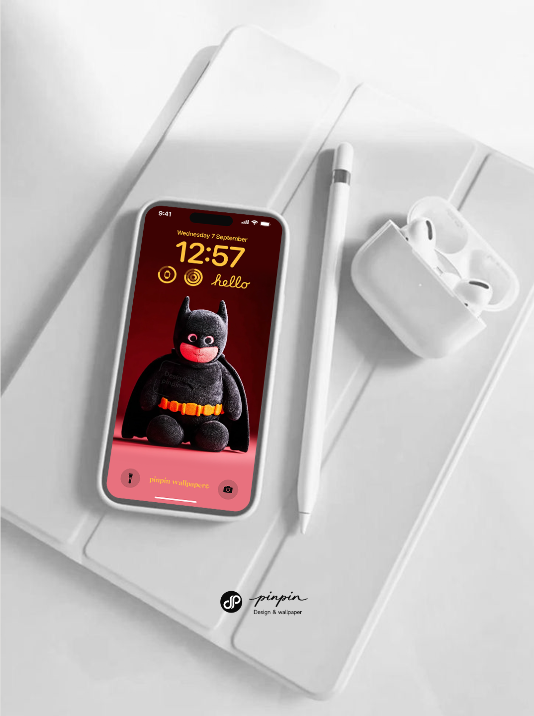 4K HD Phone Wallpaper Background - NO.6221 Minimalist Gradient Style Batman wallpapers for iPhone and Android