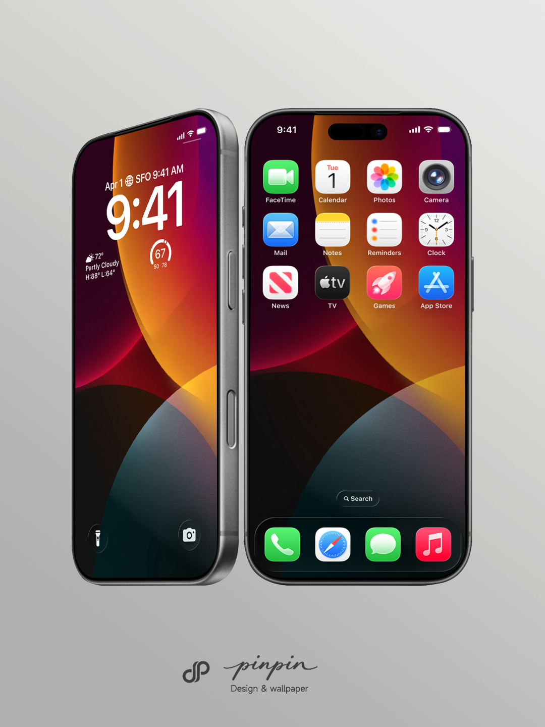 Minimalist Gradient 4K Wallpaper for iPhone and Android | No. 6270
