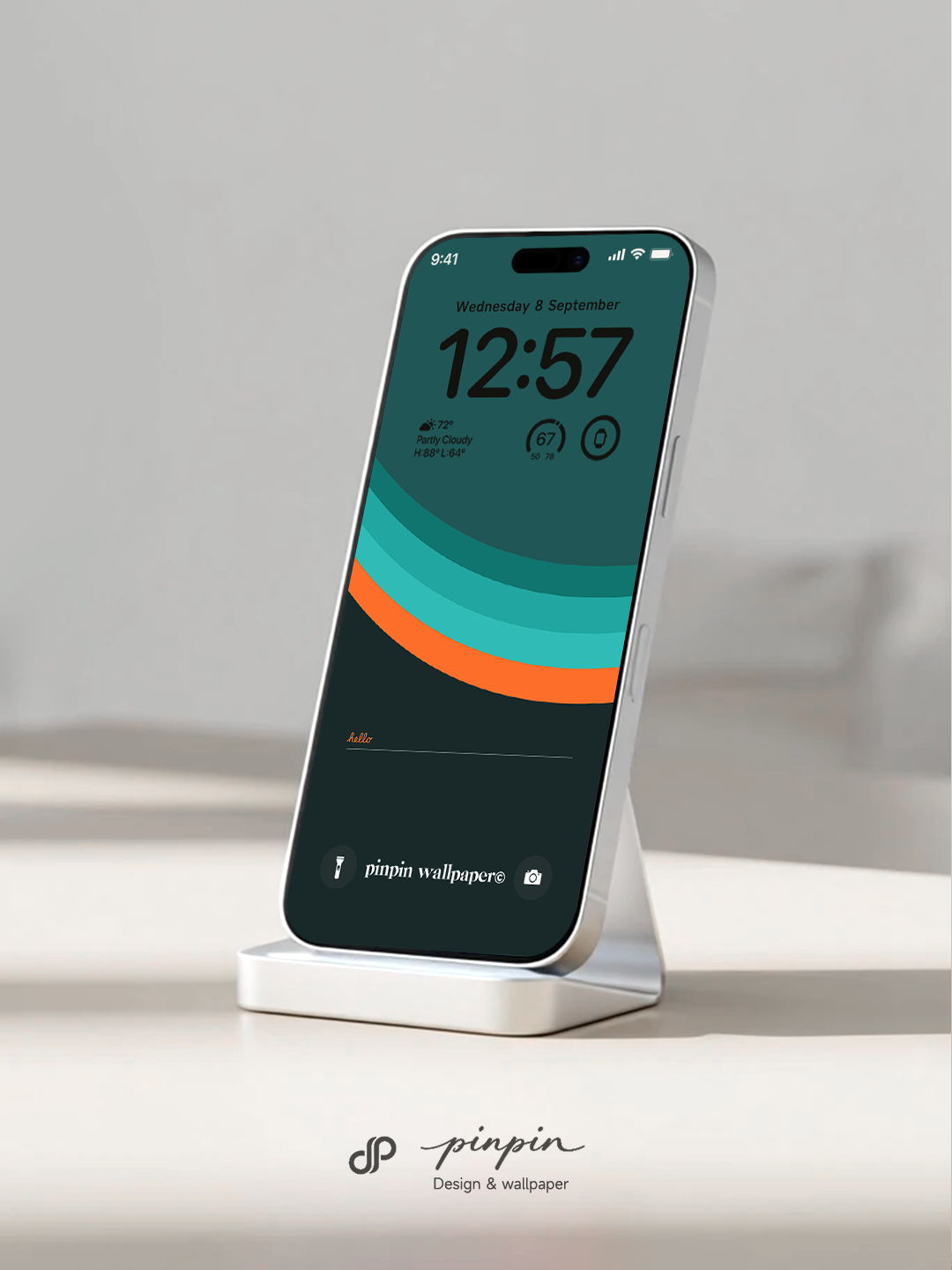 pinpin_wallpaper Minimalist Gradient 4K Wallpaper for iPhone and Android | No. 6307