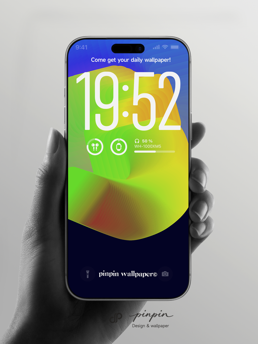 pinpin_wallpaper Minimalist Gradient 4K Wallpaper for iPhone and Android | No. 6353