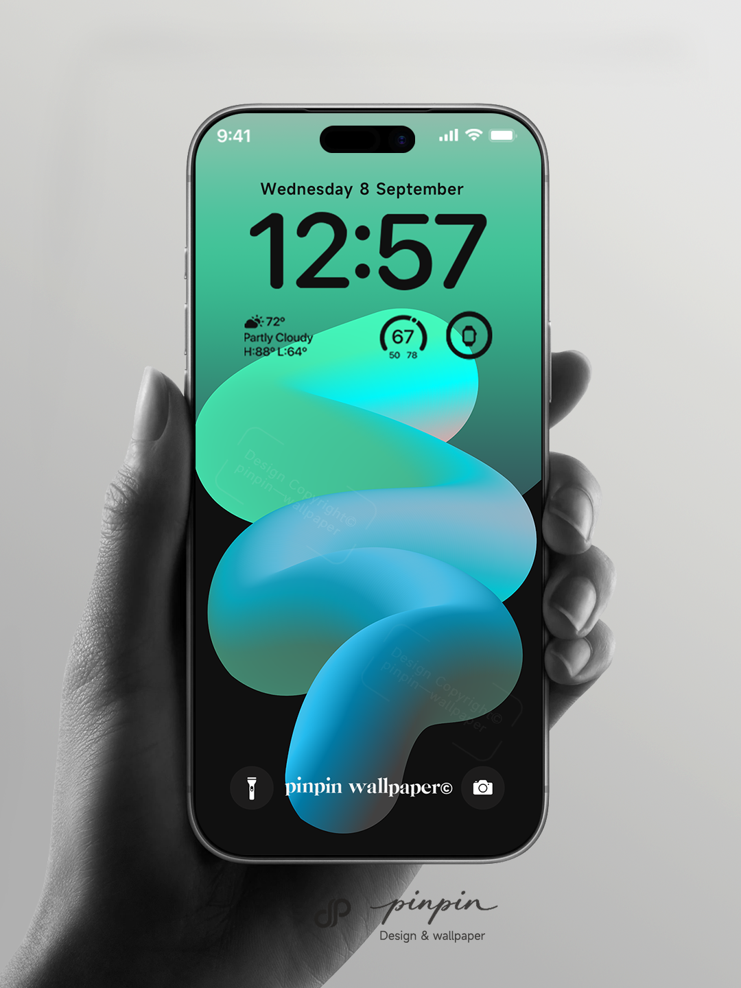 pinpin_wallpaper Minimalist Gradient 4K Wallpaper for iPhone and Android | No. 6356