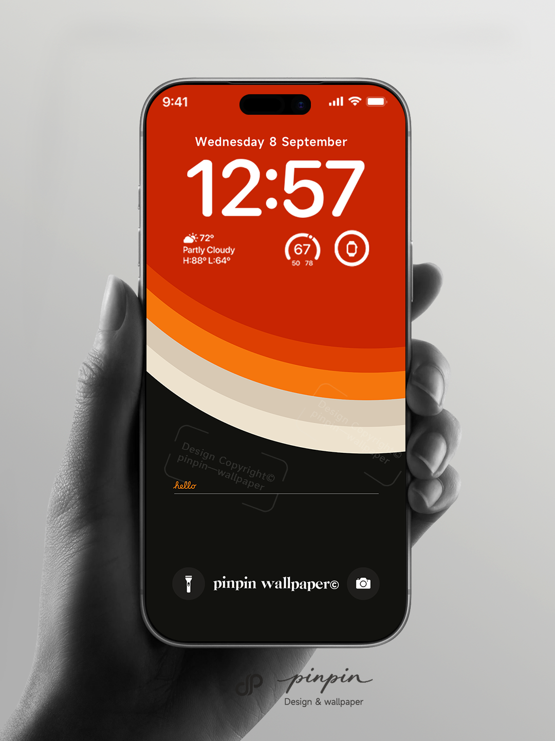 pinpin_wallpaper Minimalist Gradient 4K Wallpaper for iPhone and Android | No. 6309