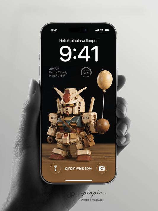 2026 Minimalist Gradient 4K Wallpaper for iPhone and Android | RX-78-2 Gundam