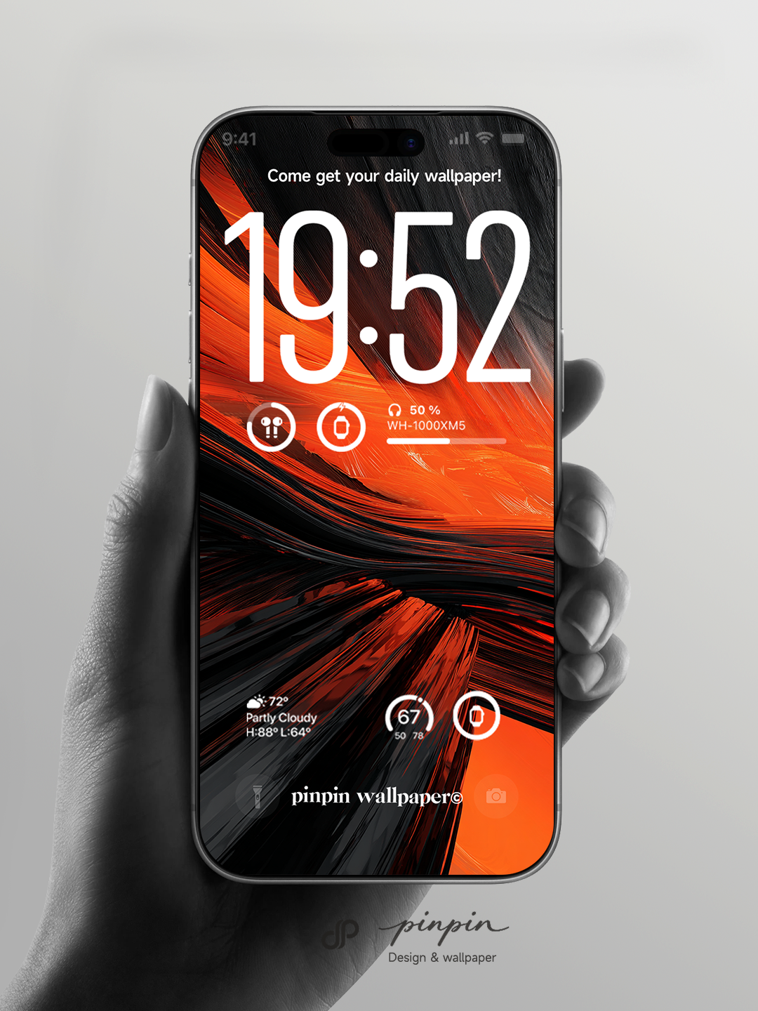 pinpin_wallpaper Minimalist Gradient 4K Wallpaper for iPhone and Android | No. 6336