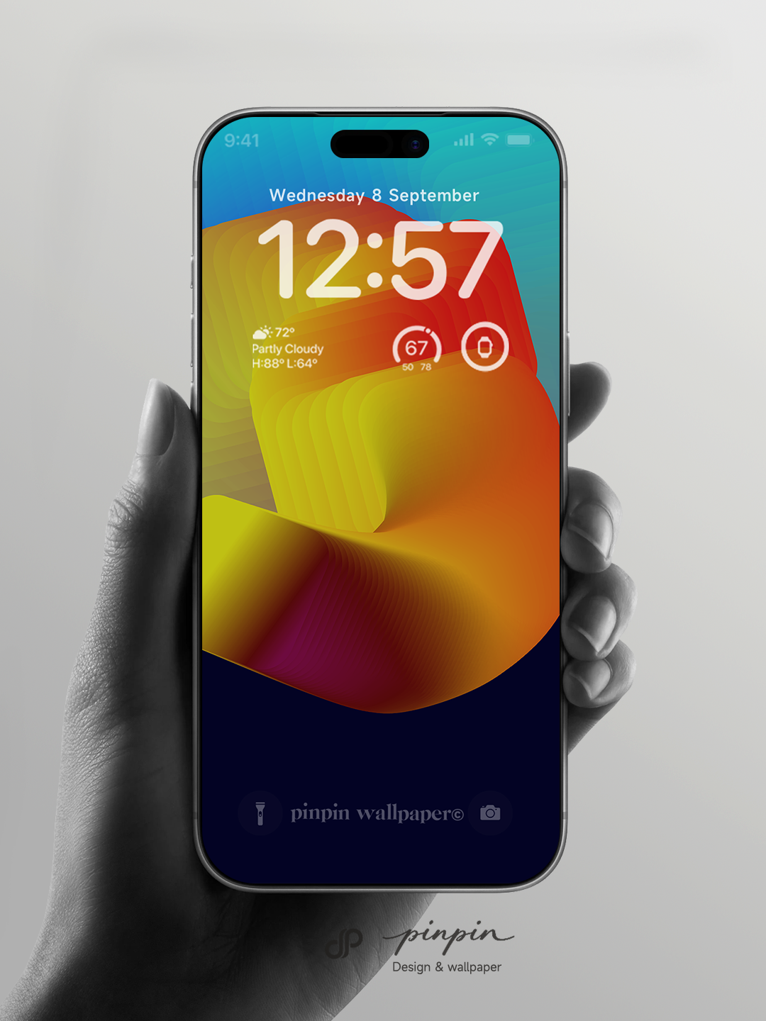 pinpin_wallpaper Minimalist Gradient 4K Wallpaper for iPhone and Android | No. 6347