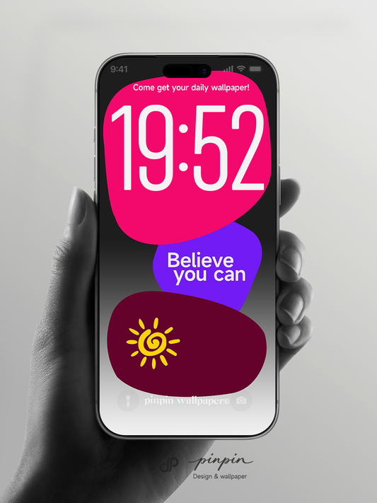 pinpin_wallpaper Minimalist Gradient 4K Wallpaper for iPhone and Android | No. 6351