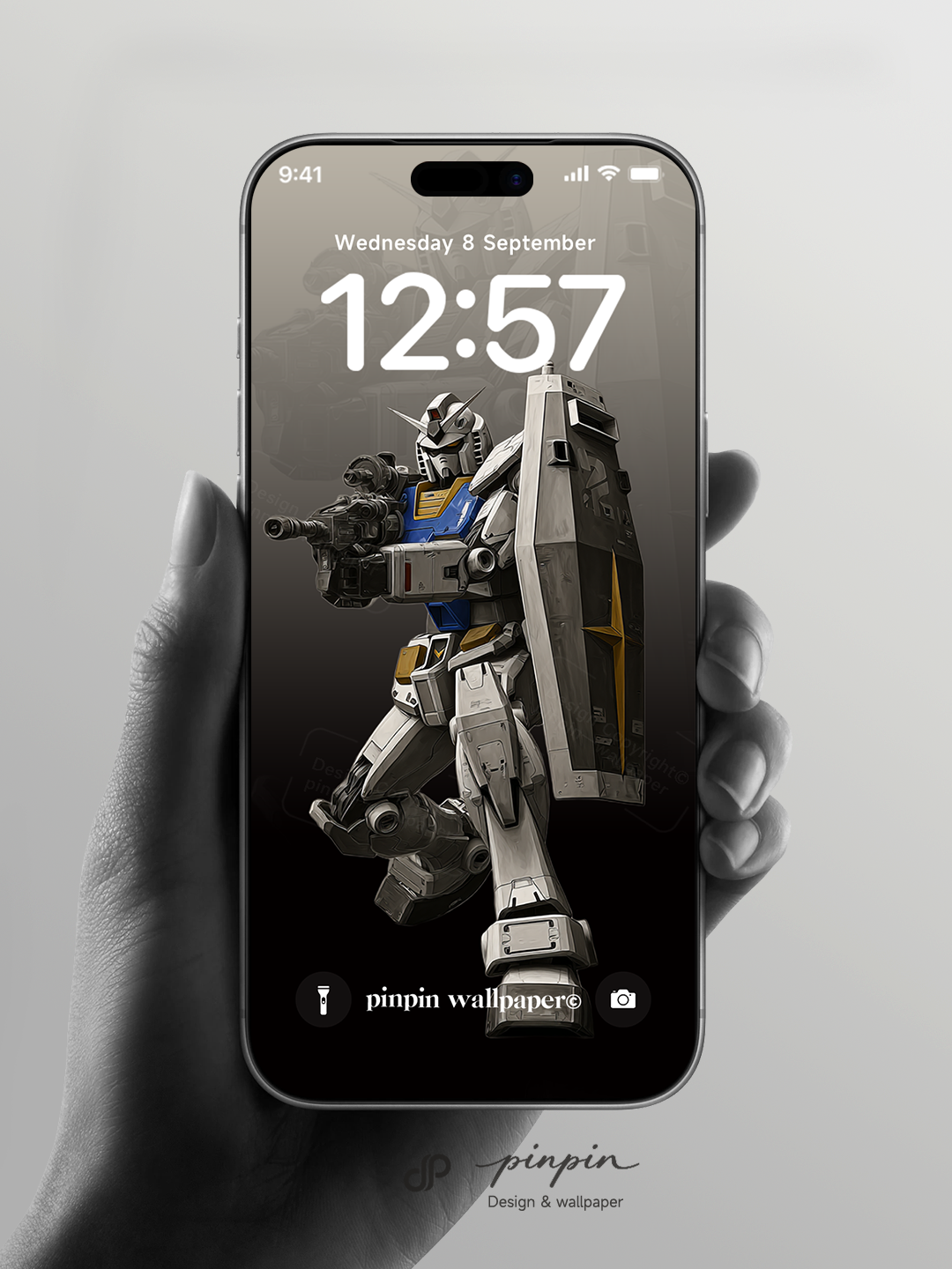 2026 Minimalist Gradient 4K Wallpaper for iPhone and Android | RX-78-2 Gundam
