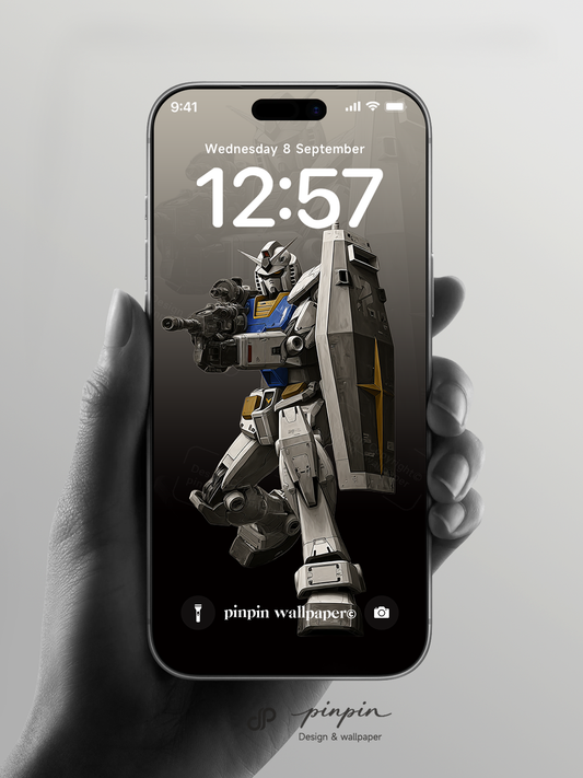 2026 Minimalist Gradient 4K Wallpaper for iPhone and Android | RX-78-2 Gundam