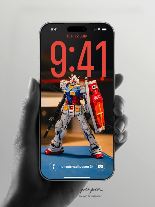 2026 Minimalist Gradient 4K Wallpaper for iPhone and Android | RX-78-2 Gundam