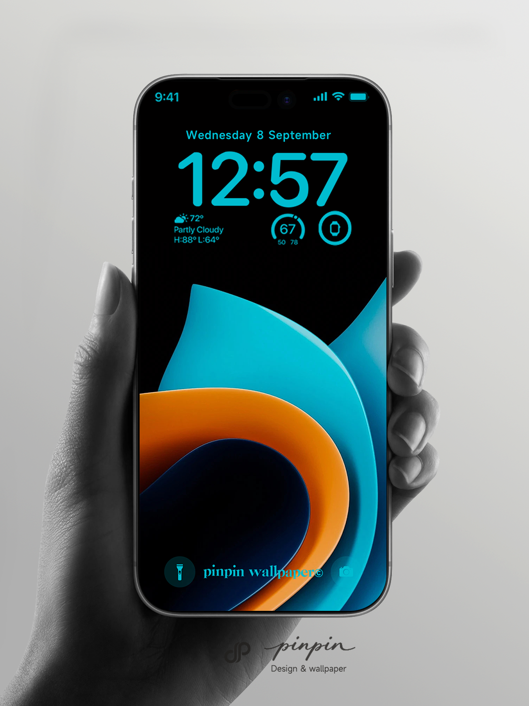 pinpin_wallpaper Minimalist Gradient 4K Wallpaper for iPhone and Android | No. 6340