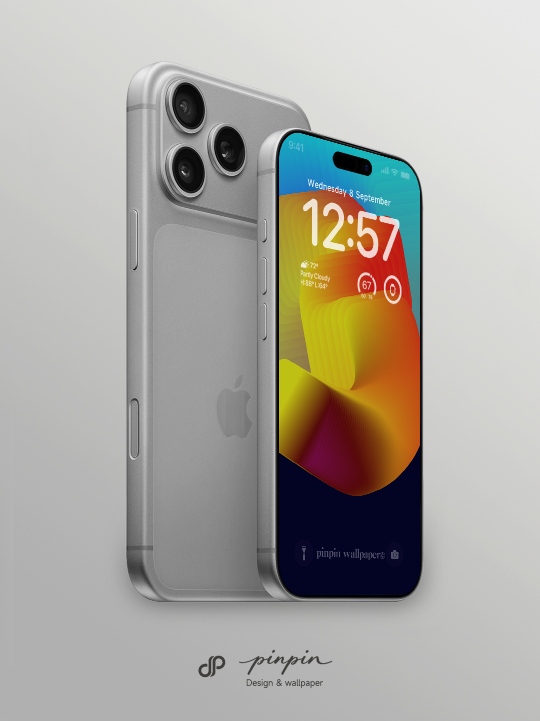 pinpin_wallpaper Minimalist Gradient 4K Wallpaper for iPhone and Android | No. 6347