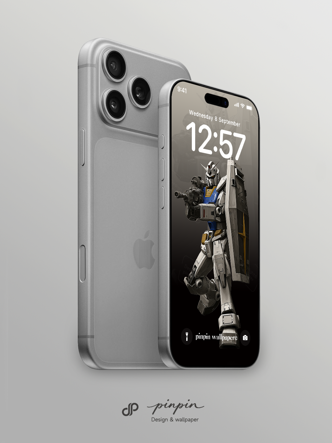 2026 Minimalist Gradient 4K Wallpaper for iPhone and Android | RX-78-2 Gundam