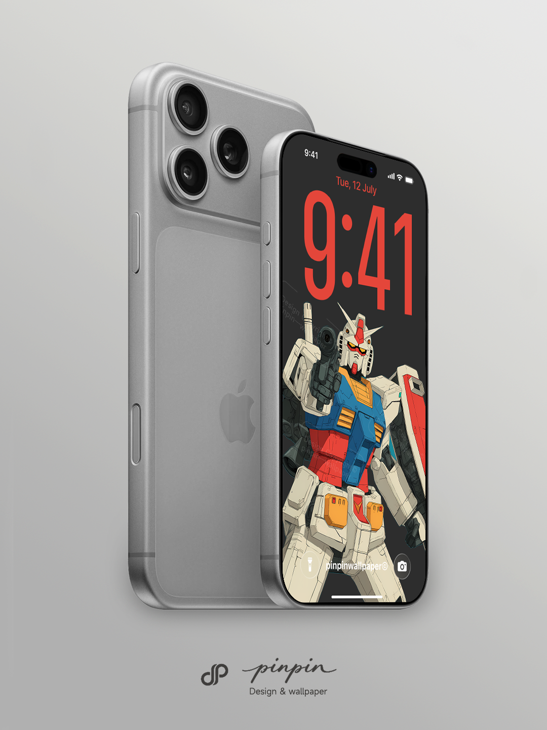 2026 Minimalist Gradient 4K Wallpaper for iPhone and Android | RX-78-2 Gundam