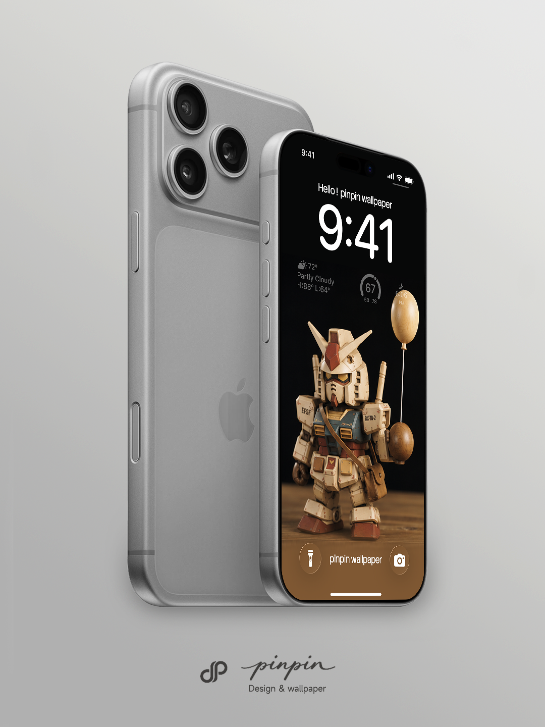 2026 Minimalist Gradient 4K Wallpaper for iPhone and Android | RX-78-2 Gundam