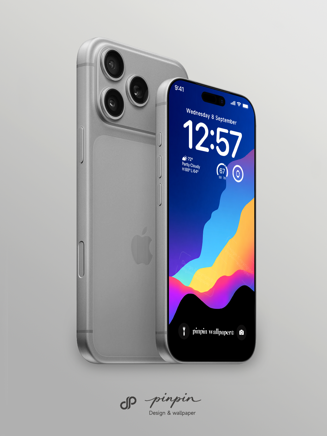 pinpin_wallpaper Minimalist Gradient 4K Wallpaper for iPhone and Android | No. 6304