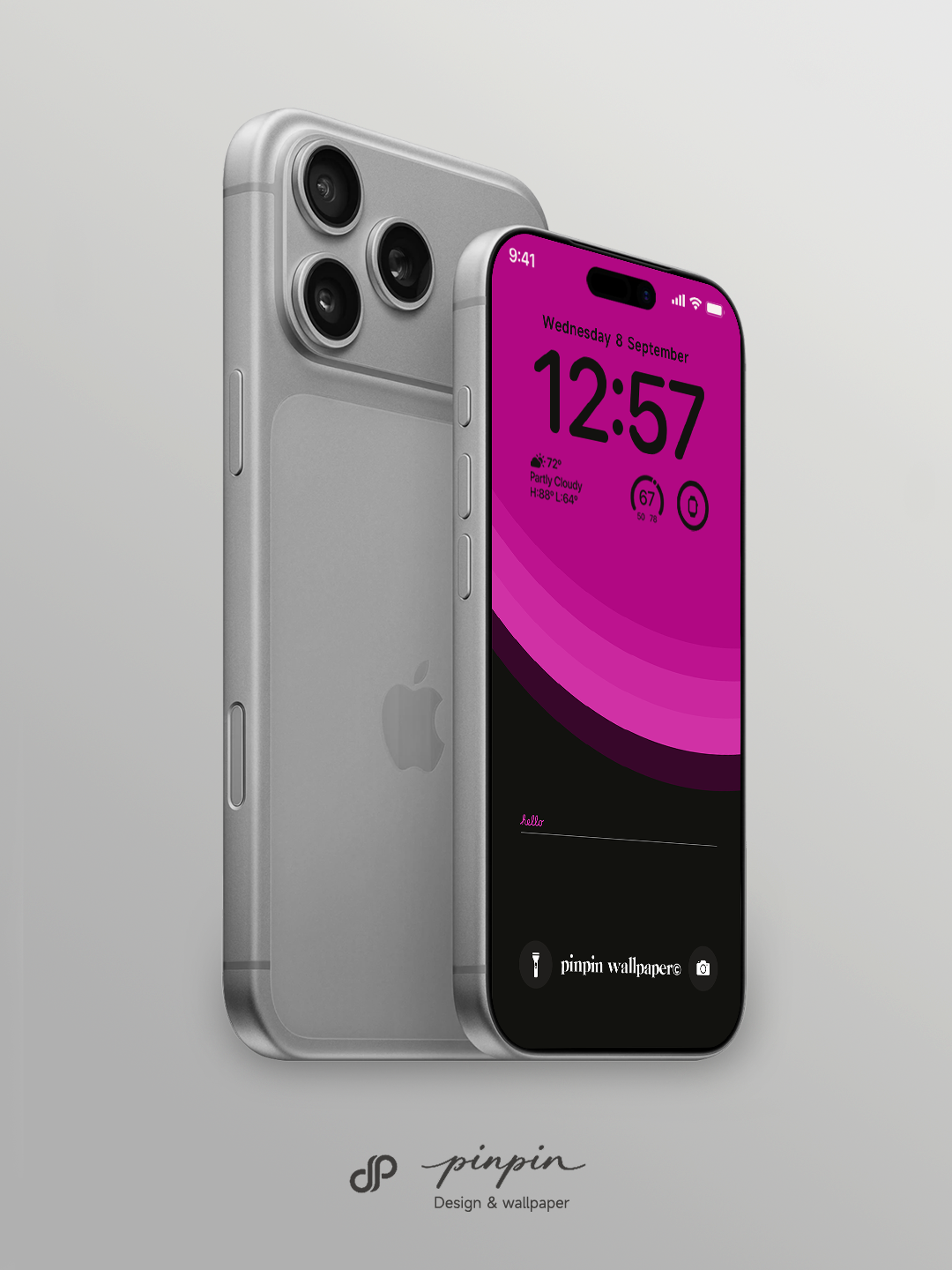 pinpin_wallpaper Minimalist Gradient 4K Wallpaper for iPhone and Android | No. 6306