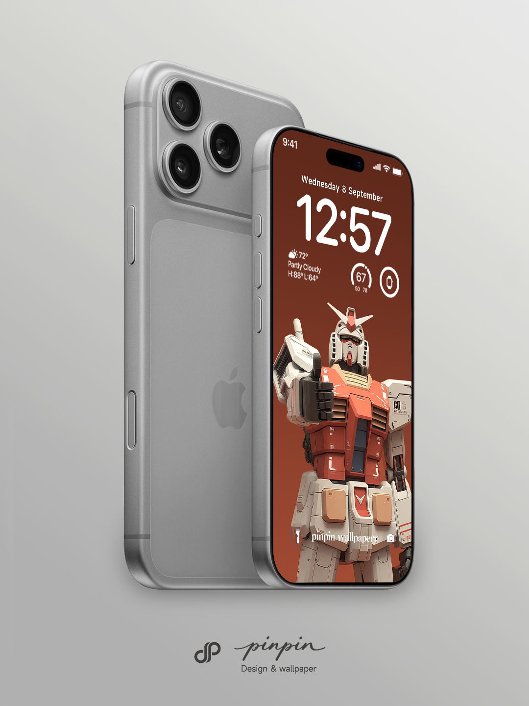 2026 Minimalist Gradient 4K Wallpaper for iPhone and Android | RX-78-2 Gundam