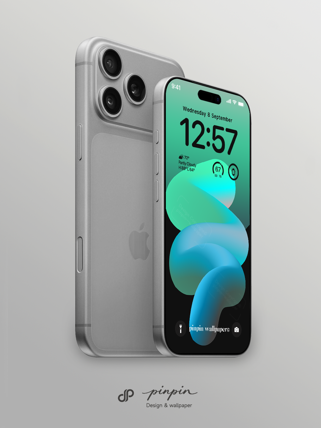 pinpin_wallpaper Minimalist Gradient 4K Wallpaper for iPhone and Android | No. 6356