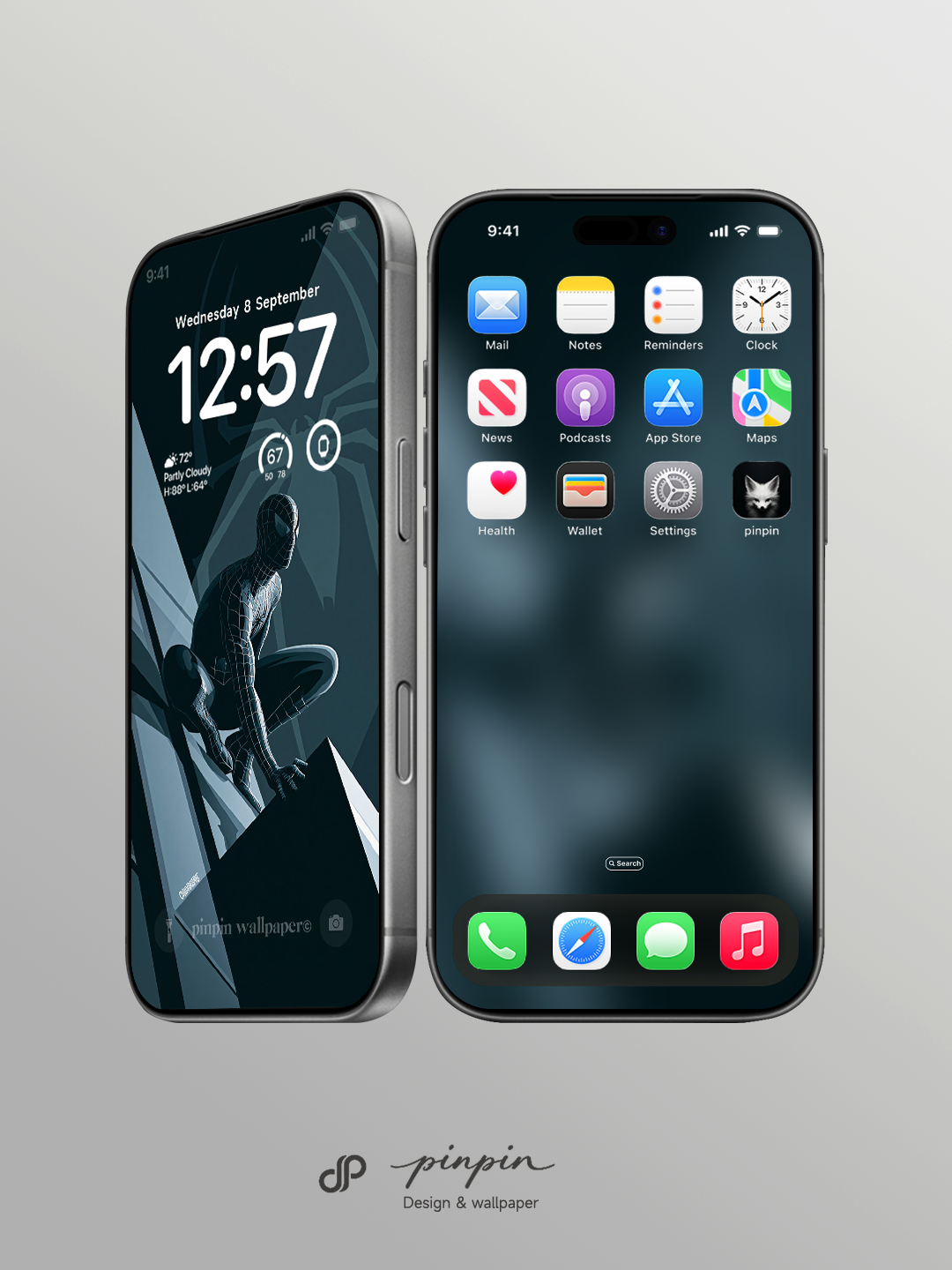 pinpin_wallpaper Minimalist Gradient 4K Wallpaper for iPhone and Android | No. 6334