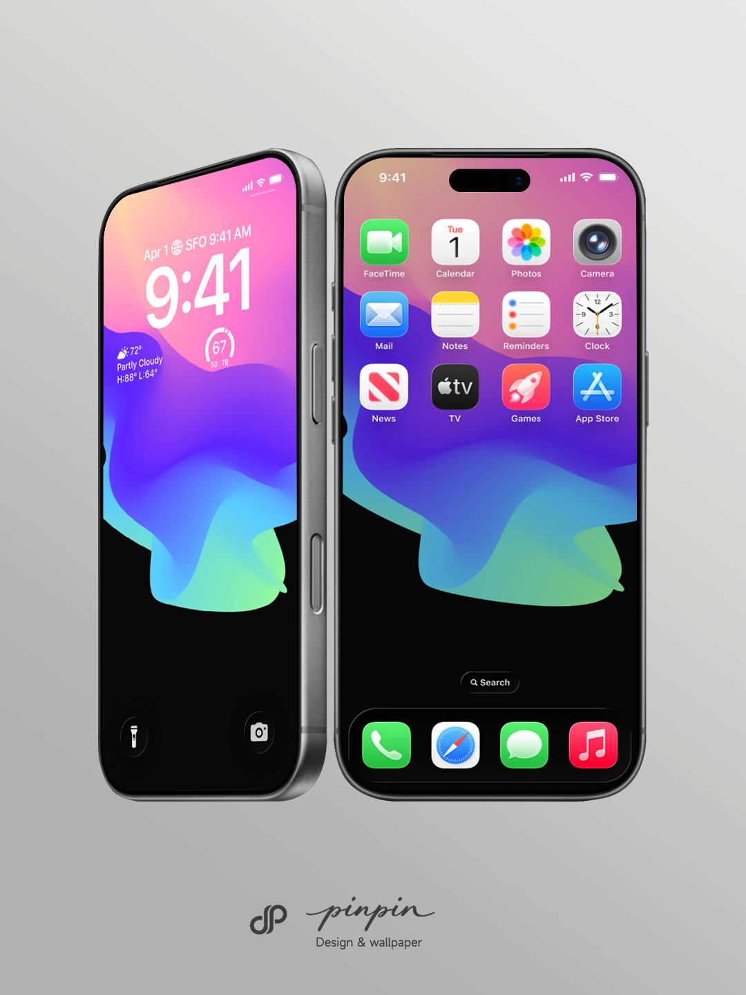 4K HD 壁紙の背景 - iPhone および Android 向け Black Universe Series20