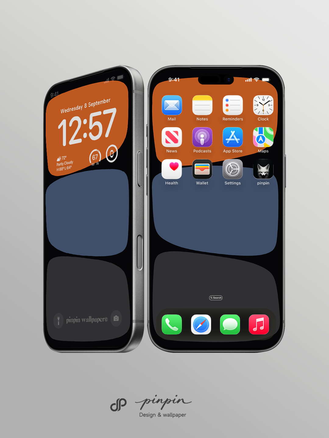 pinpin_wallpaper Minimalist Gradient 4K Wallpaper for iPhone and Android | No. 6326