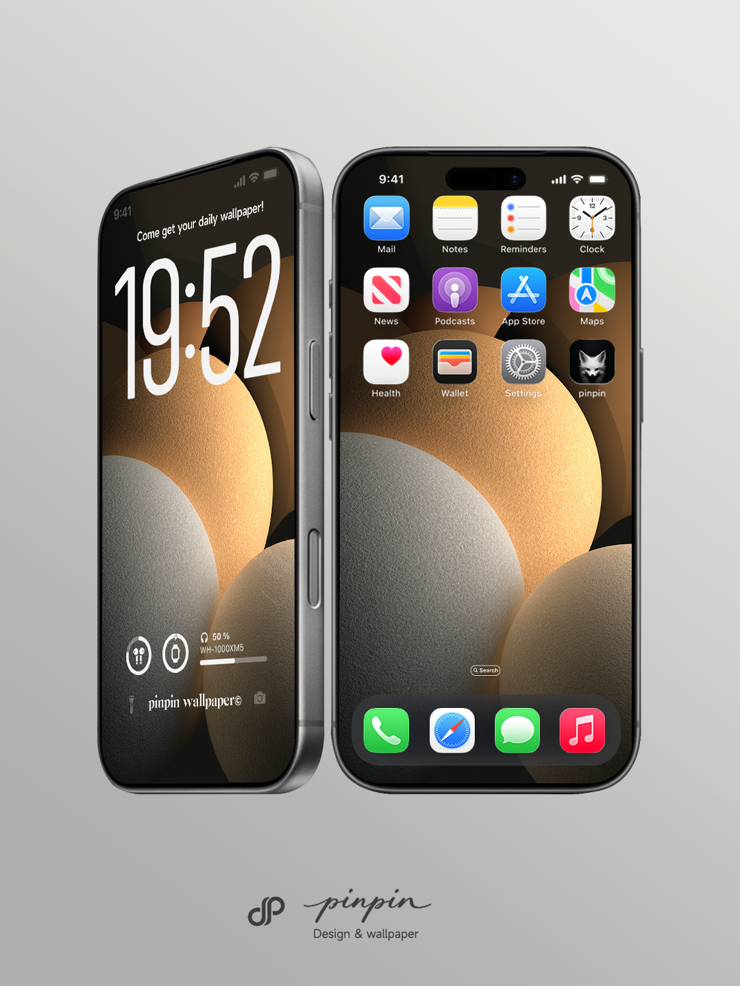 pinpin_wallpaper Minimalist Gradient 4K Wallpaper for iPhone and Android | No. 6354