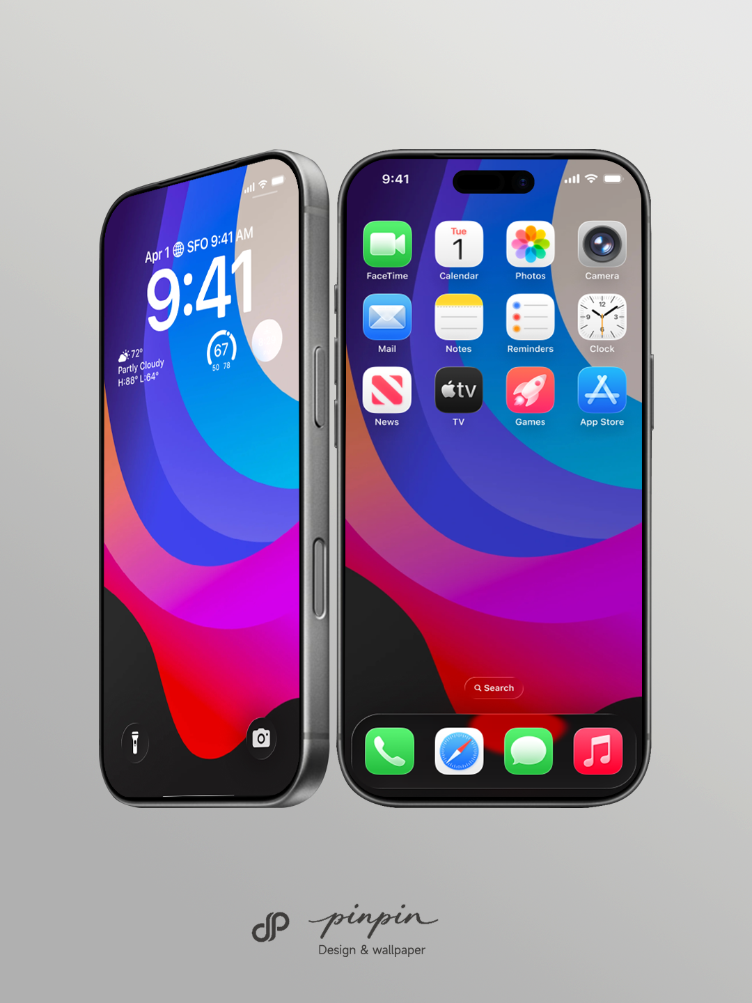 Minimalist Gradient 4K Wallpaper for iPhone and Android | No. 6245