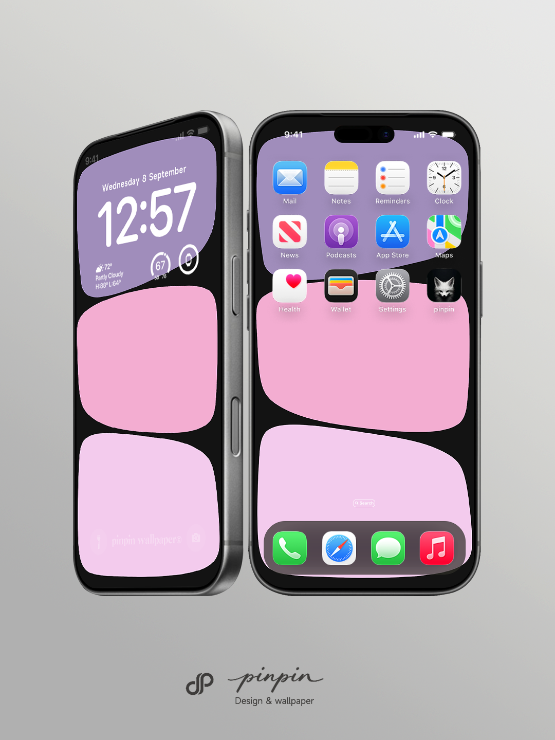 pinpin_wallpaper Minimalist Gradient 4K Wallpaper for iPhone and Android | No. 6327