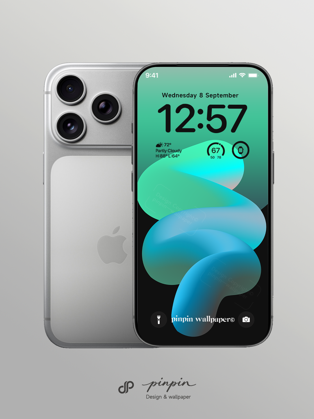pinpin_wallpaper Minimalist Gradient 4K Wallpaper for iPhone and Android | No. 6356