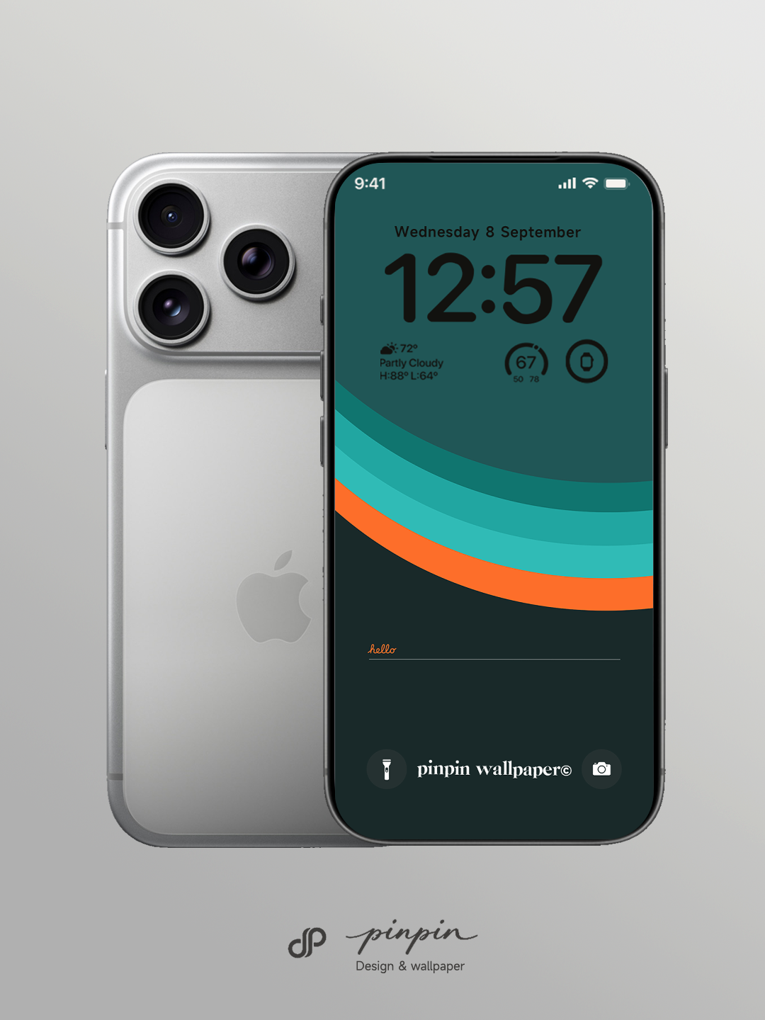 pinpin_wallpaper Minimalist Gradient 4K Wallpaper for iPhone and Android | No. 6307